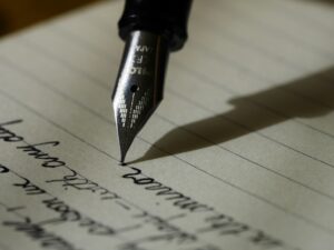 fountain pen writing